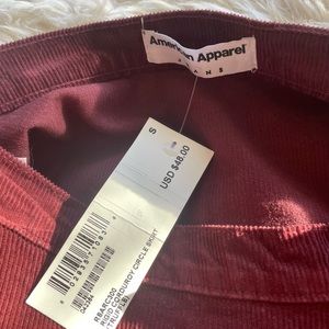 Original American Apparel Corduroy Burgundy Circle Skirt